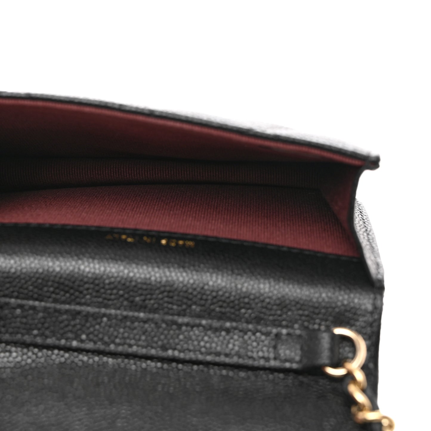 Caviar Quilted Mini Chain Bag Black