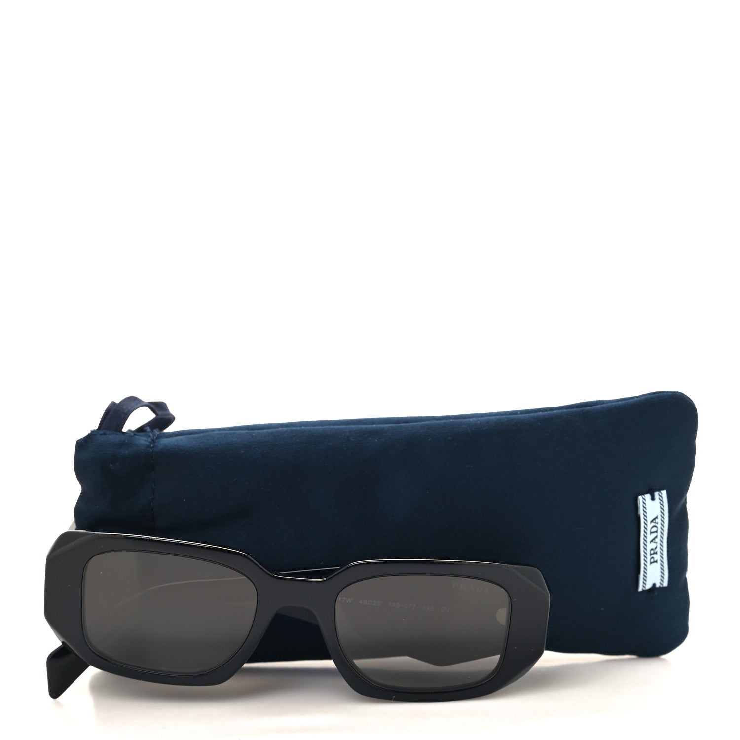 Prada Acetate Symbole Sunglasses SPR 17W Black 7 of 7