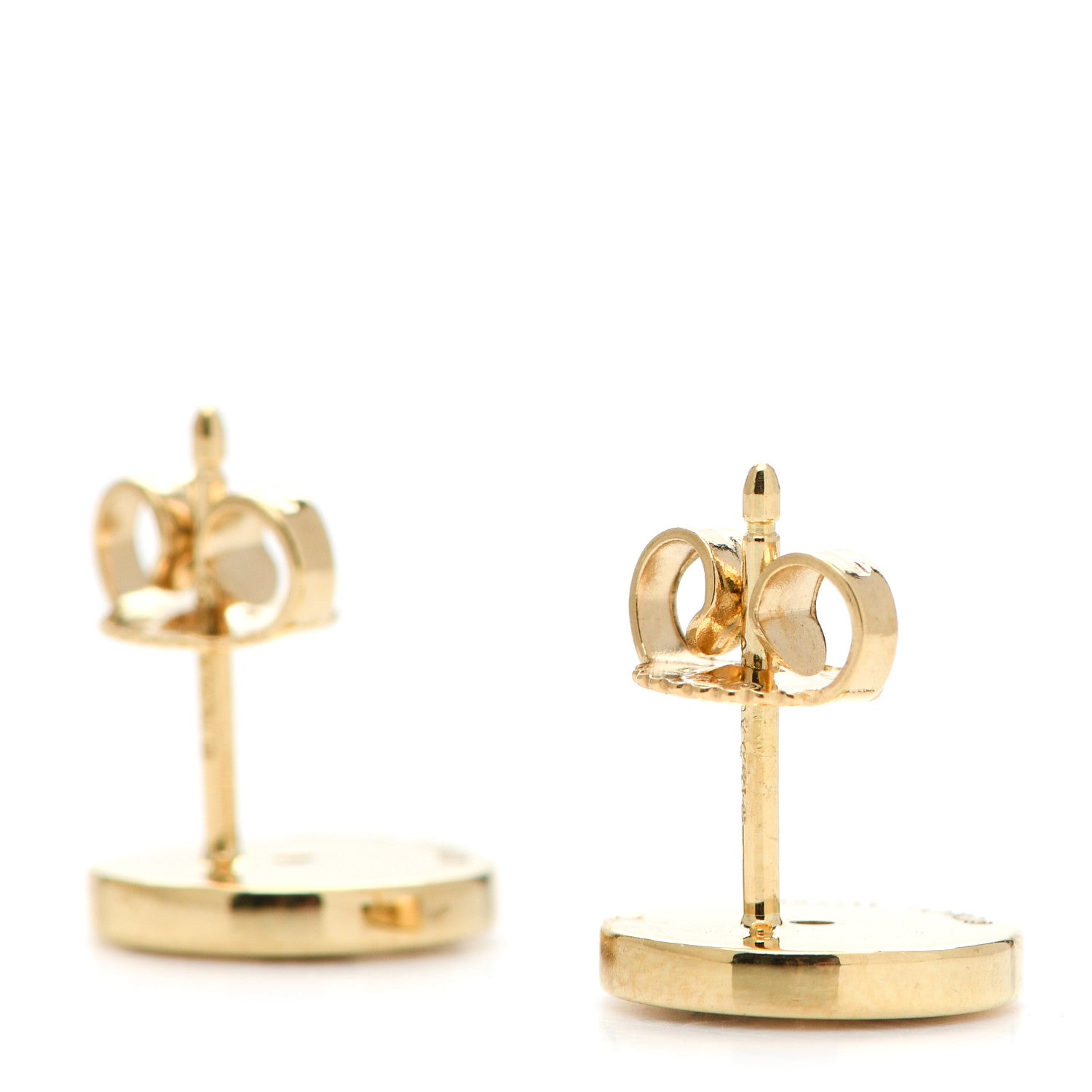 Tiffany 18K Yellow Gold Diamond Mini Atlas Earrings 3 of 5