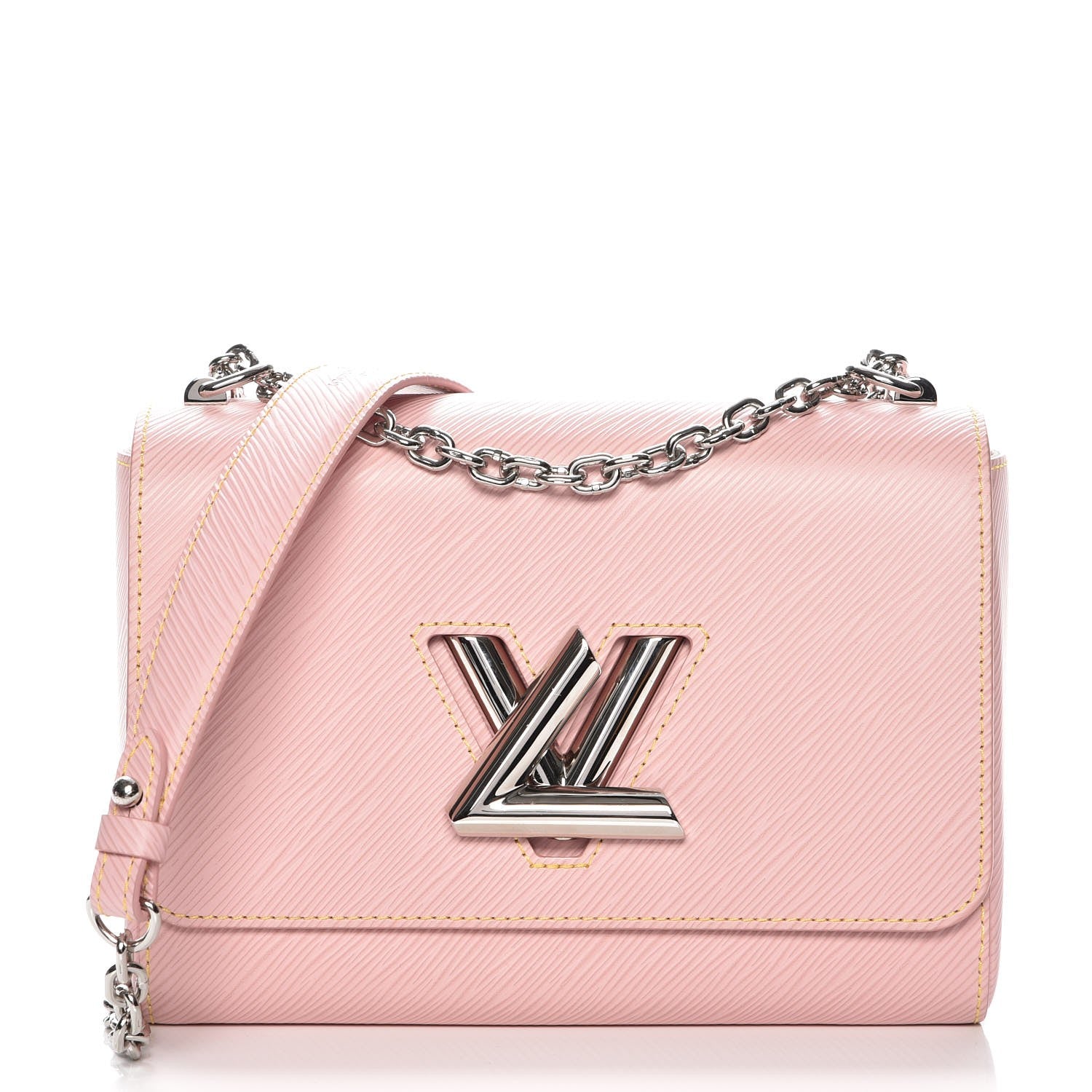 Louis Vuitton Epi Twist Shoulder Bag MM Rose Ballerine 1 of 10