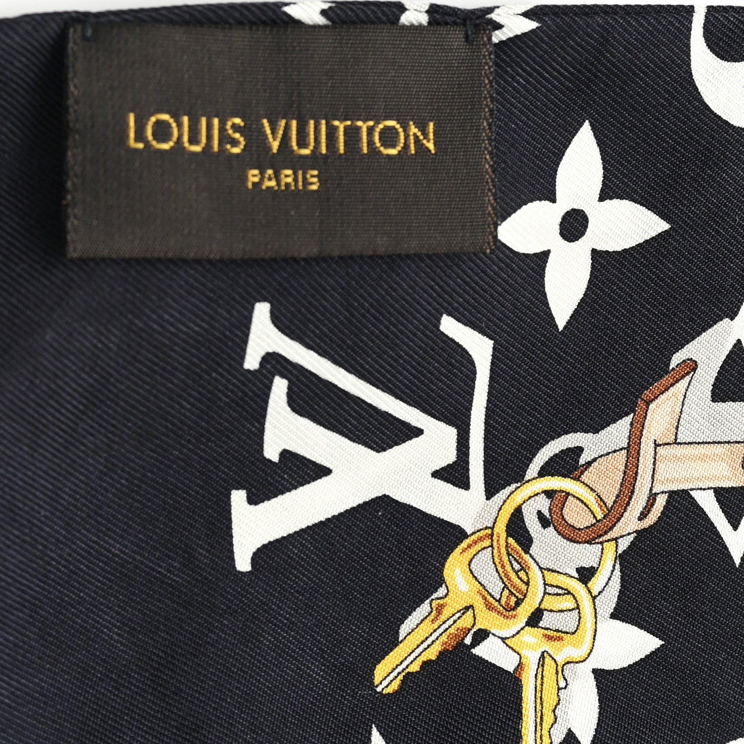 Louis Vuitton Silk Monogram Confidential Bandeau Black 3 of 3