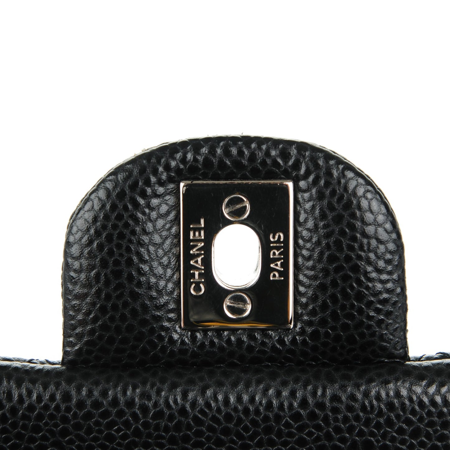Caviar Quilted Mini Square Flap Black
