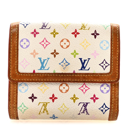 Louis Vuitton Monogram Multicolor Porte-Monnaie Billets Wallet White 1 of 6