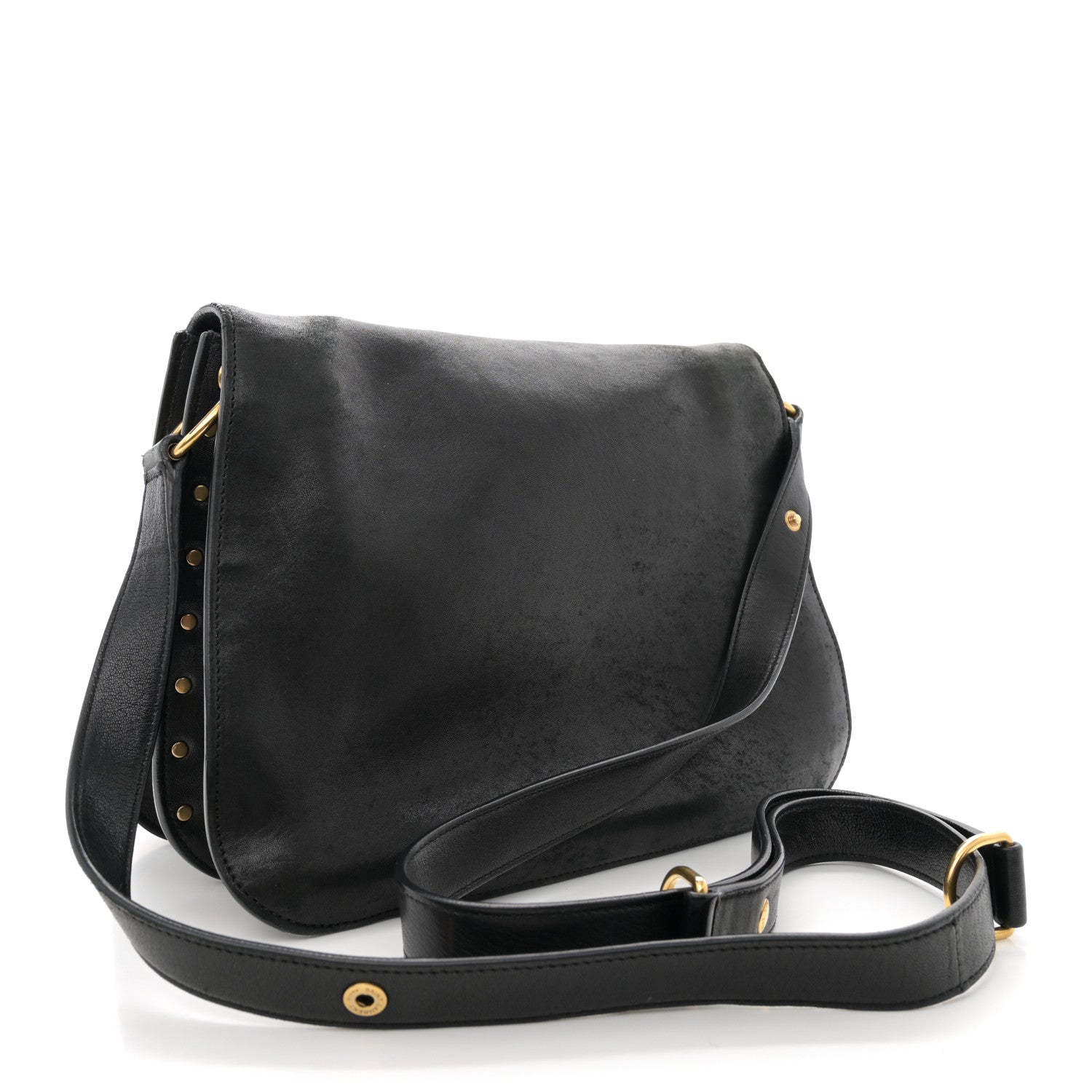 Saint Laurent Lambskin Amalia Flap Shoulder Bag Black 3 of 17