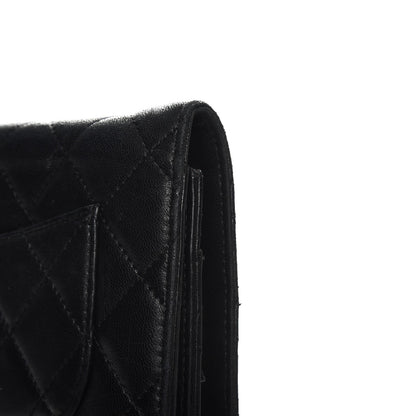 Chanel Lambskin Quilted Wallet On Chain WOC Black 18 of 19