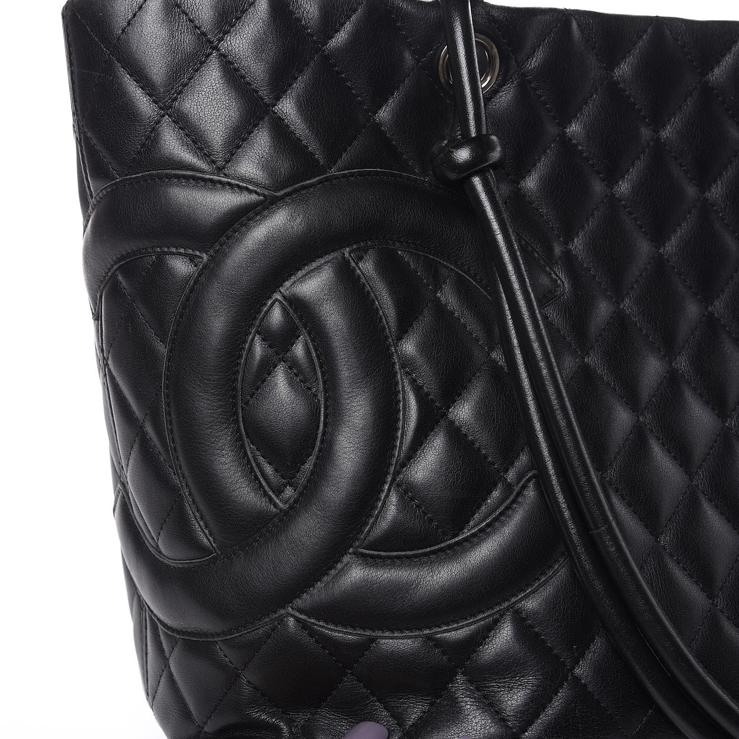 Chanel Calfskin Quilted Large Cambon Tote Black 15 of 16