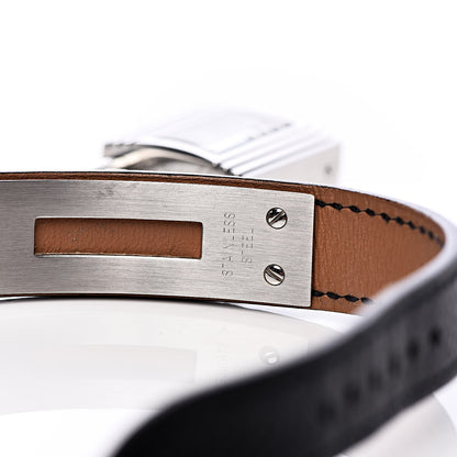 Hermes Stainless Steel Epsom 20mm Kelly Cadena Quartz Watch Noir 5 of 5