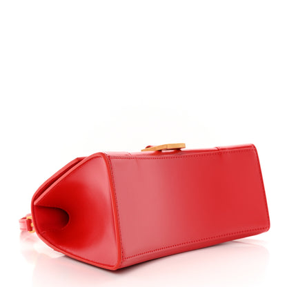 Balenciaga Shiny Box Calfskin Small Hourglass Top Handle Bag Bright Red 4 of 11
