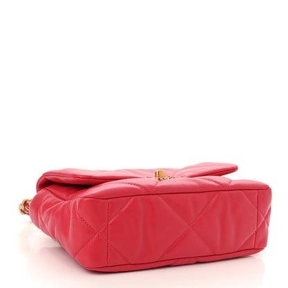 Chanel Goatskin Quilted Medium Chanel 19 Flap Pink 4 of 11