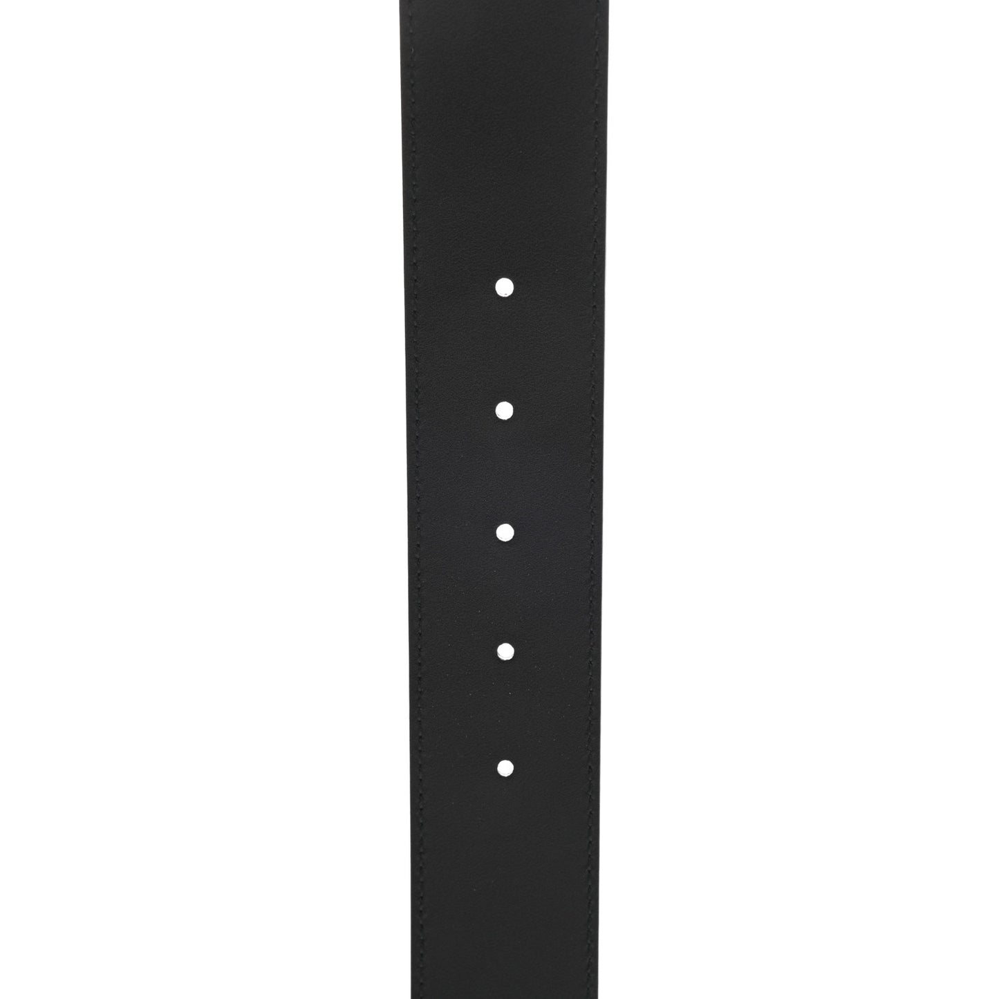 Textured Dollar Calfskin Nickel Double G 40mm Belt 85 34 Black