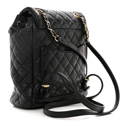 Chanel Lambskin Quilted Small Urban Spirit Backpack Black 3 of 10
