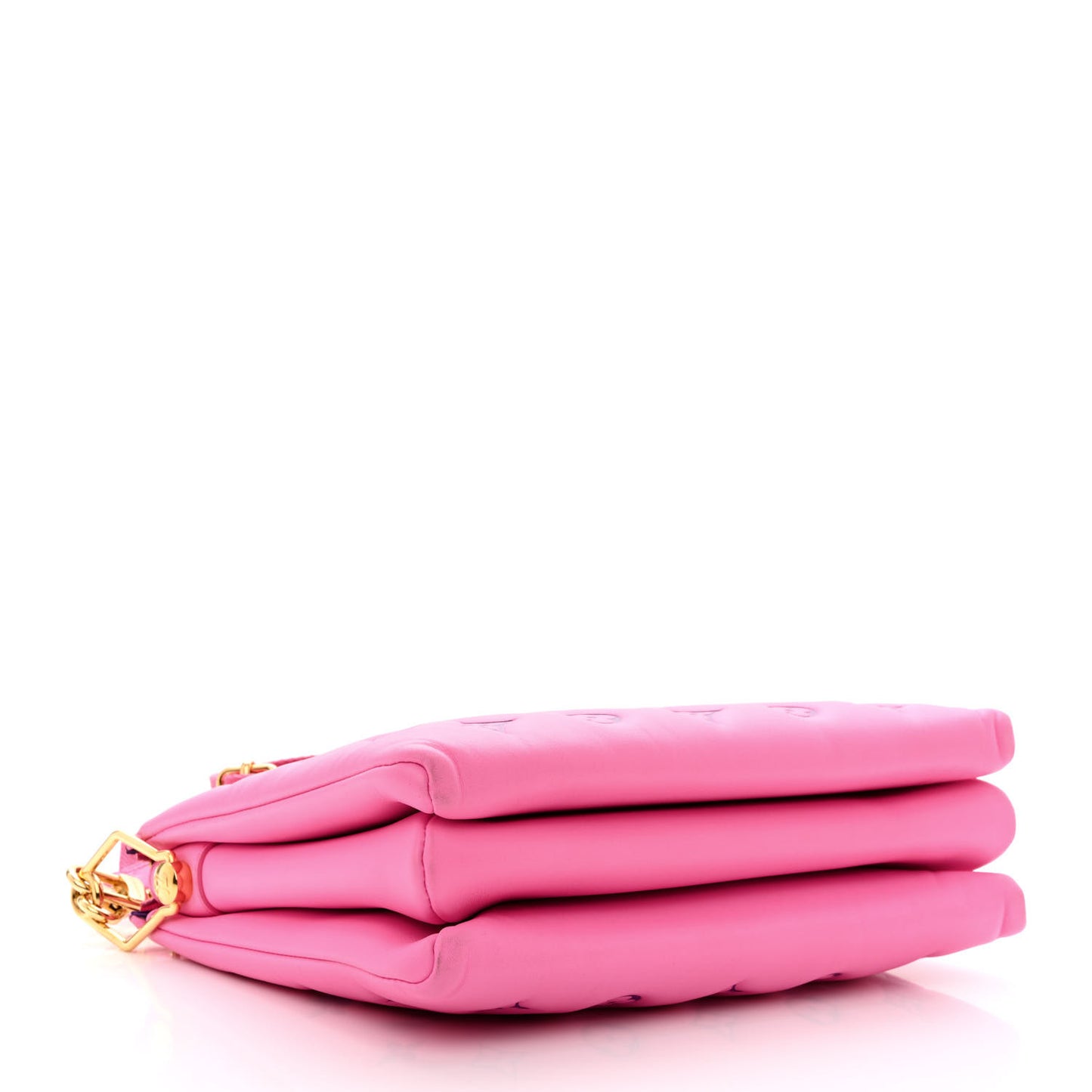 Lambskin Embossed Monogram Vuittamins Coussin PM Rose Violet