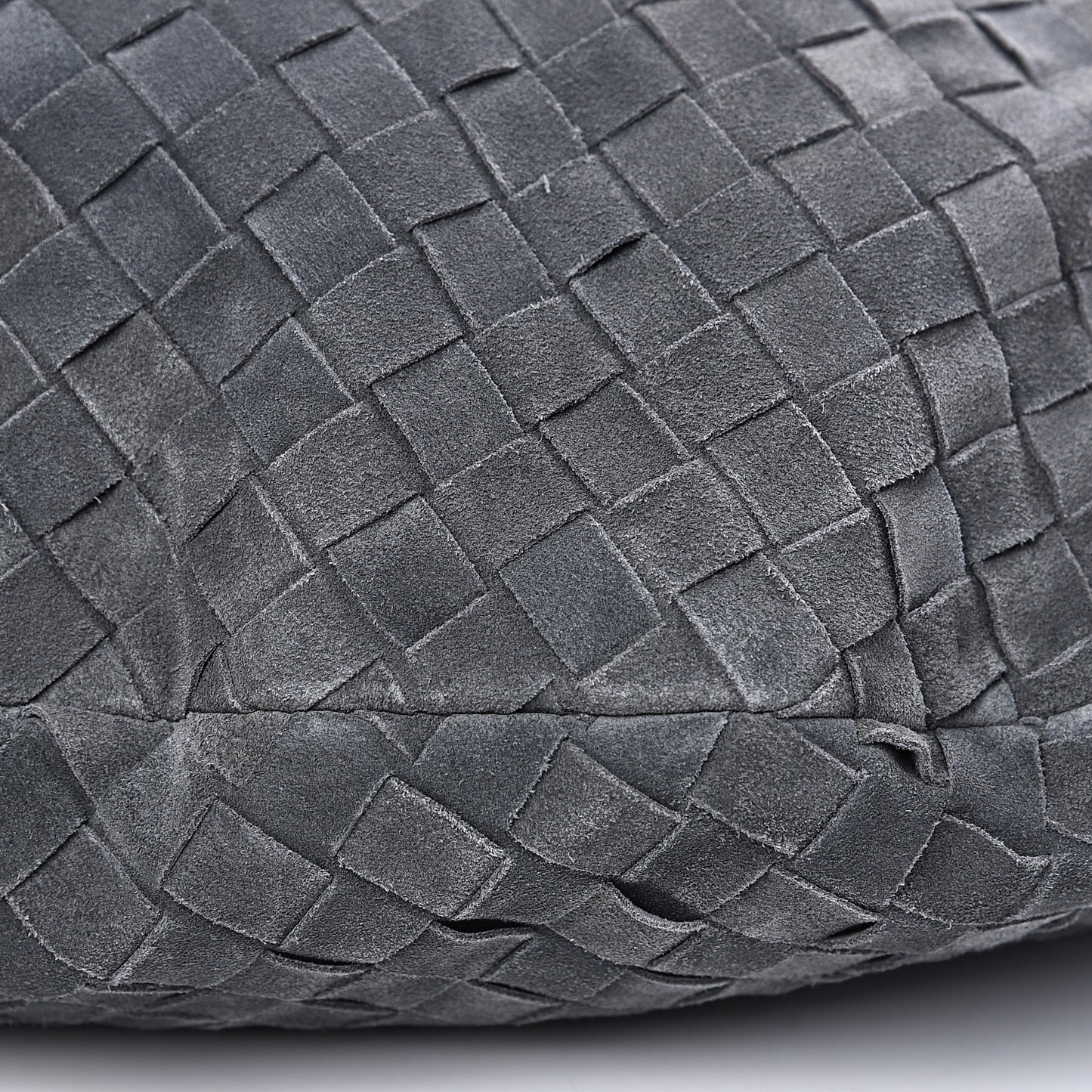 Suede Intrecciato Large Jodie Medium Grey