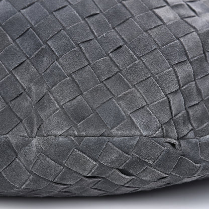 Bottega Veneta Suede Intrecciato Large Jodie Medium Grey 9 of 13