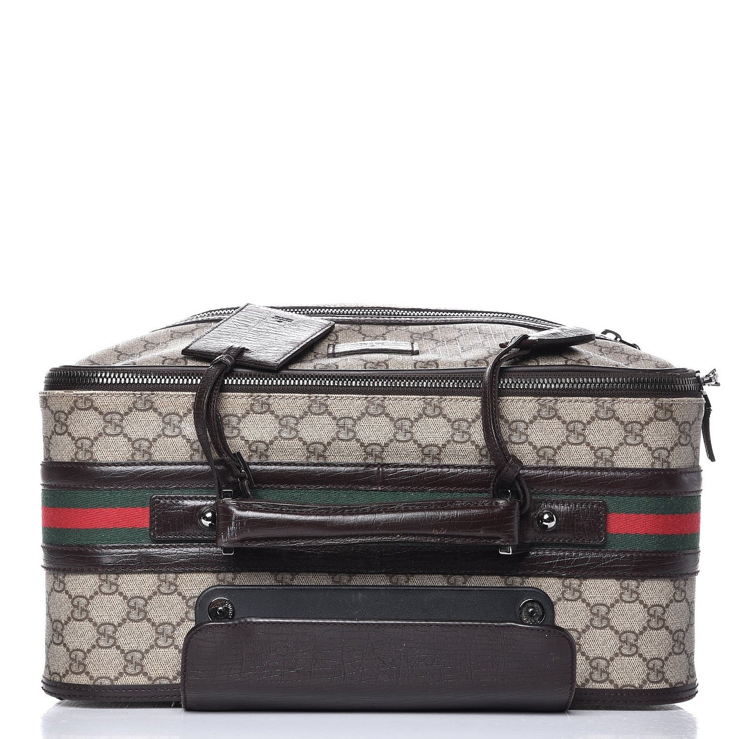GG Plus Monogram Small Web Trolley Brown