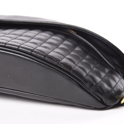 Celine Calfskin Quilted C Charm Belt Bag Black 9 of 9