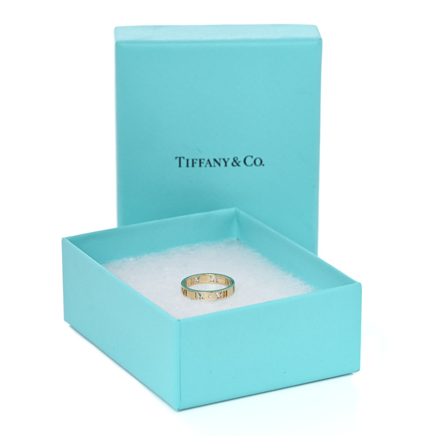 18K Yellow Gold Diamond Atlas Pierced Ring 52 6