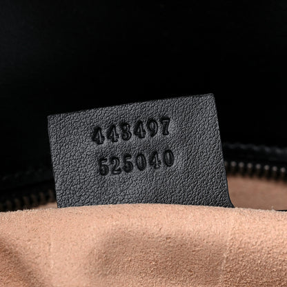 Gucci Calfskin Matelasse Small GG Marmont Shoulder Bag Black 6 of 8