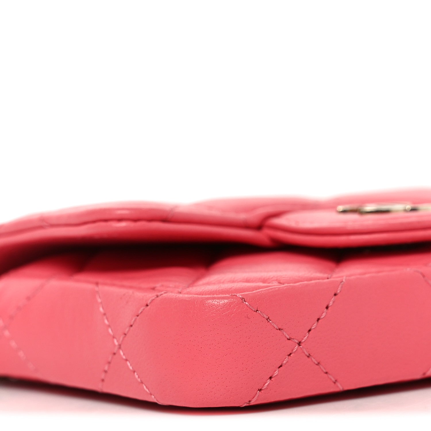Chanel Lambskin Quilted Mini Chain Belt Bag Pink 9 of 10