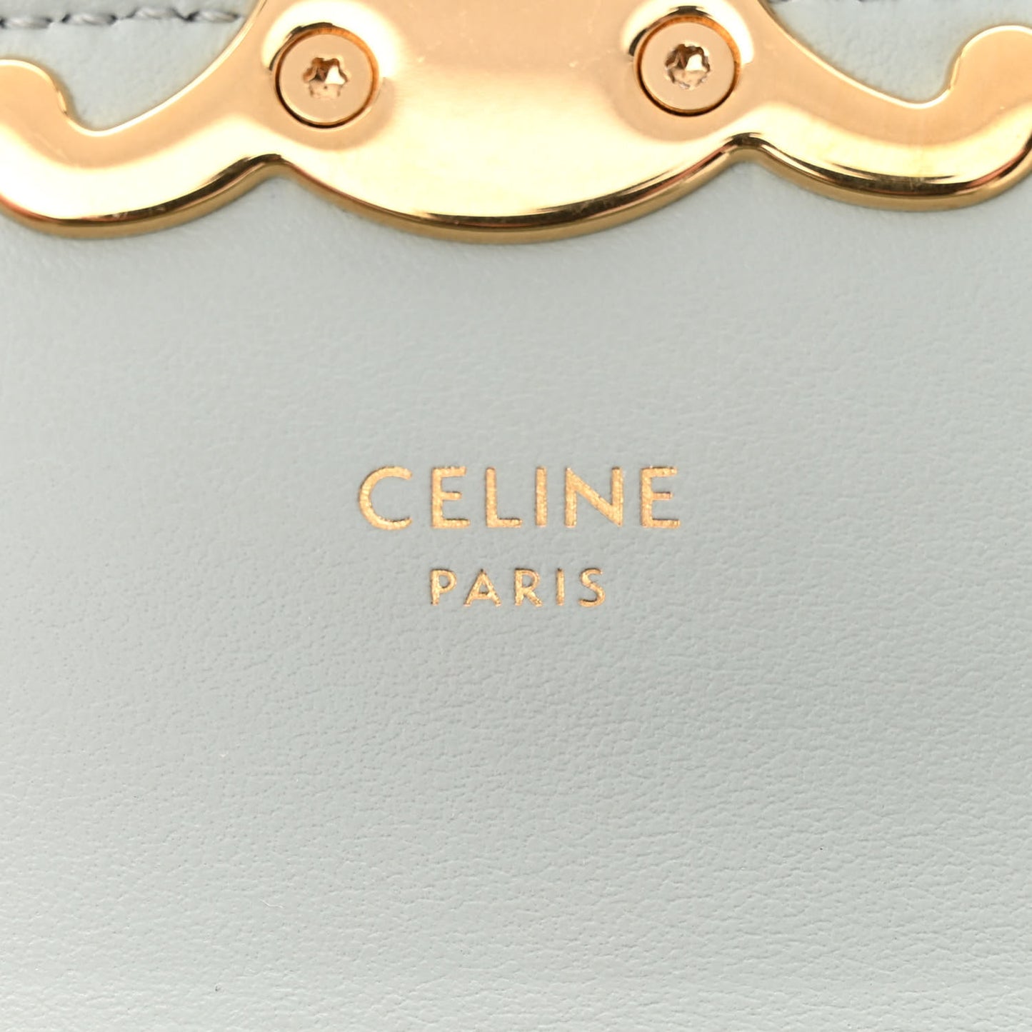 Shiny Calfskin Mini Claude Soft Blue