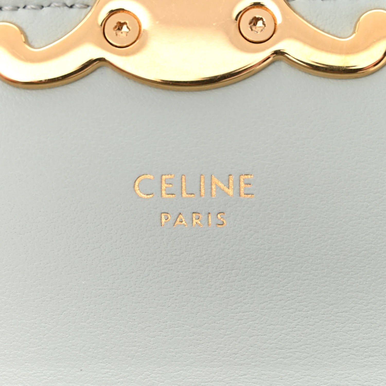 Celine Shiny Calfskin Mini Claude Soft Blue 6 of 14