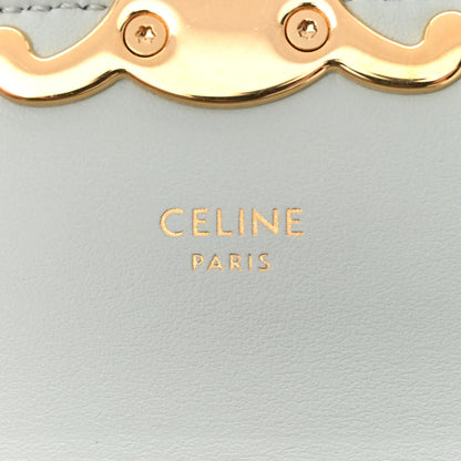 Celine Shiny Calfskin Mini Claude Soft Blue 6 of 14