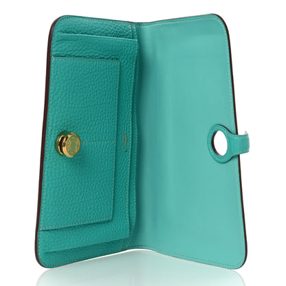Hermes Togo Dogon Duo Wallet Lagon 6 of 11