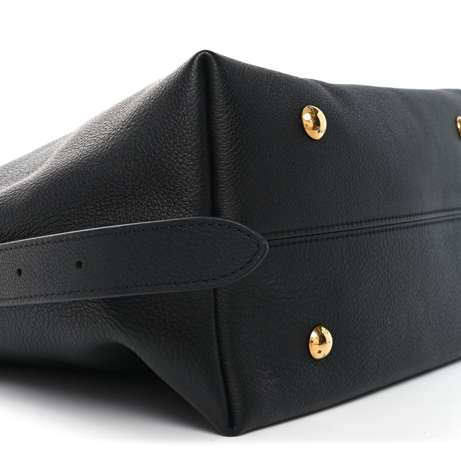 Louis Vuitton Grained Calfskin Low Key Hobo MM Black 8 of 9