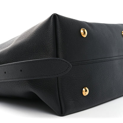 Louis Vuitton Grained Calfskin Low Key Hobo MM Black 8 of 9
