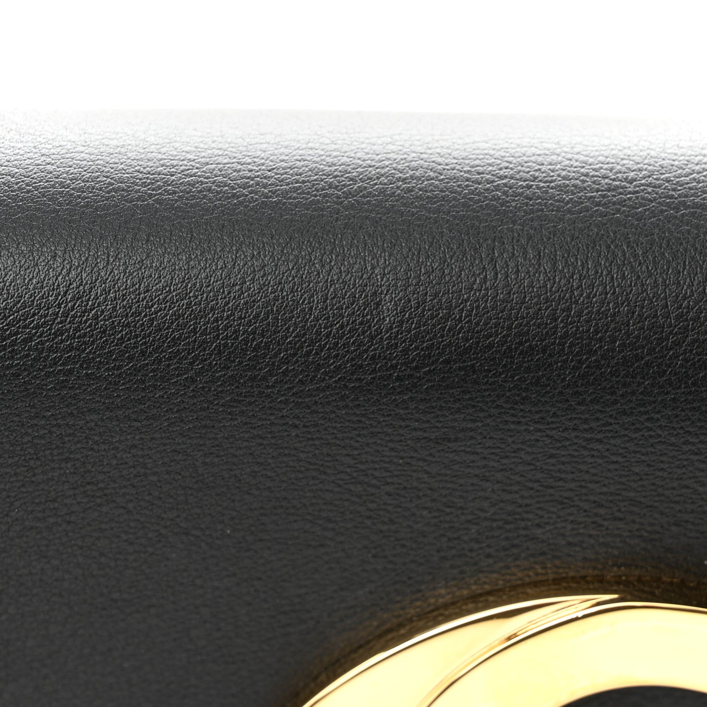 Roxy Calfskin Blondie Chain Shoulder Flap Bag Black