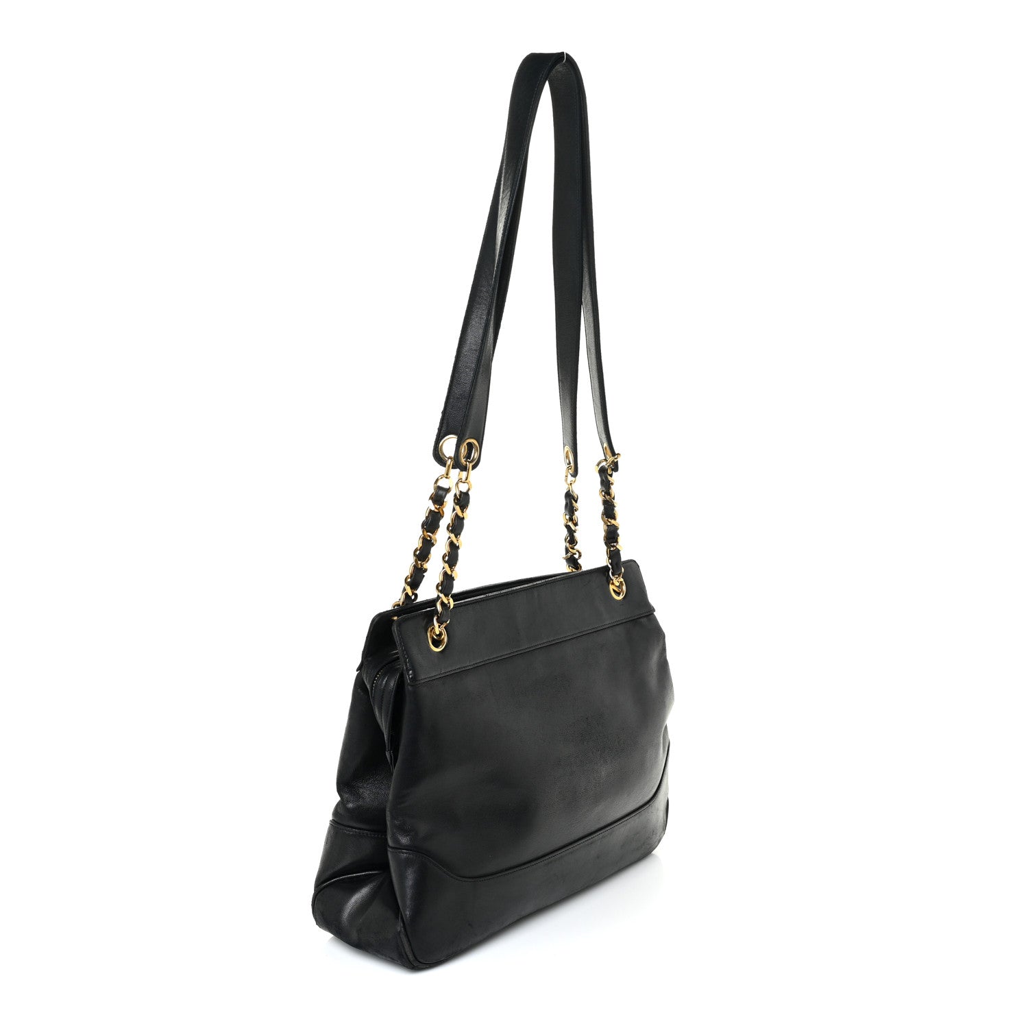 Chanel Lambskin CC Shopping Tote Black 2 of 26