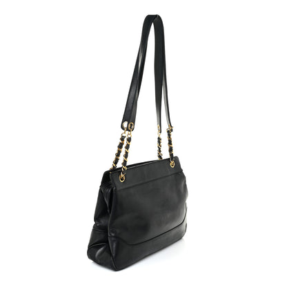Chanel Lambskin CC Shopping Tote Black 2 of 26
