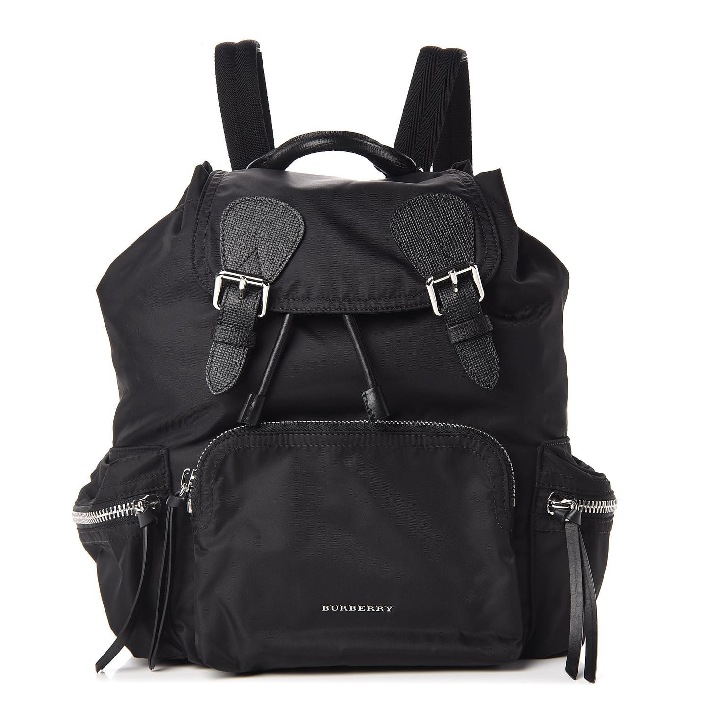Nylon Medium Rucksack Backpack Black