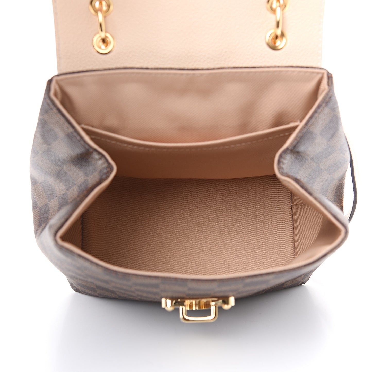 Damier Ebene Clapton Backpack Creme