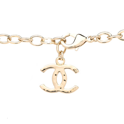 Chanel Metal CC Heart Turnlock Charms Choker Gold 5 of 6