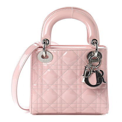 Christian Dior Patent Cannage Mini Lady Dior Pink 1 of 12