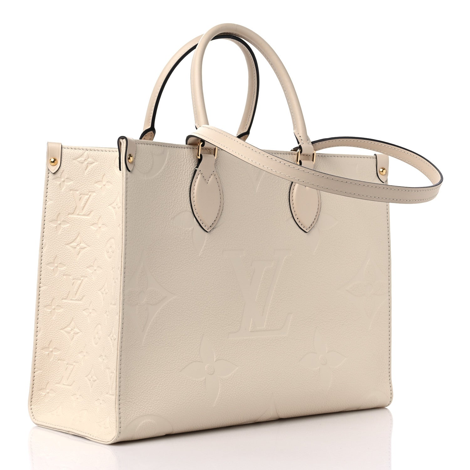 Louis Vuitton Empreinte Monogram Giant Onthego MM Creme 3 of 8