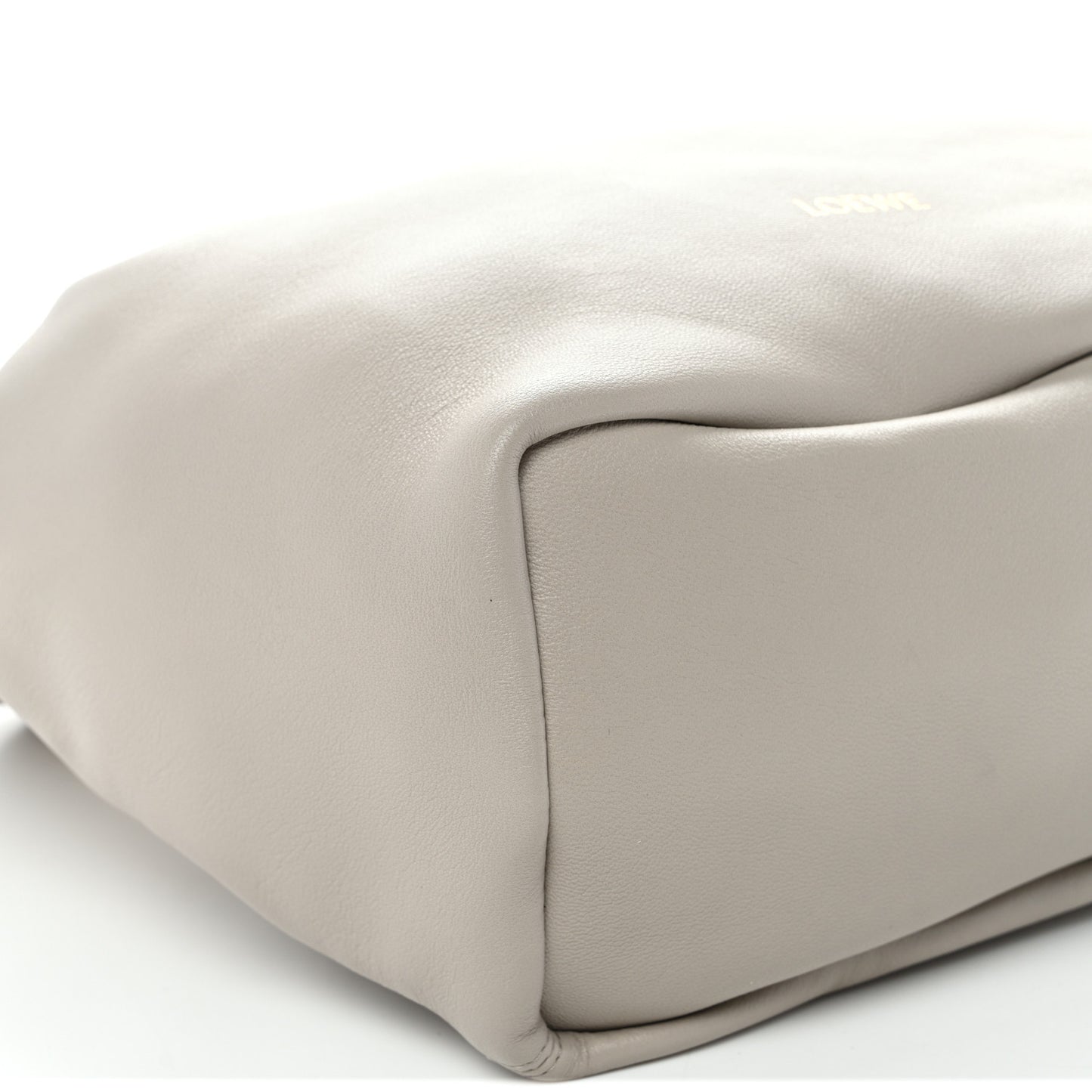 Buttery Nappa Lambskin Small Squeeze Bag Pearl Grey