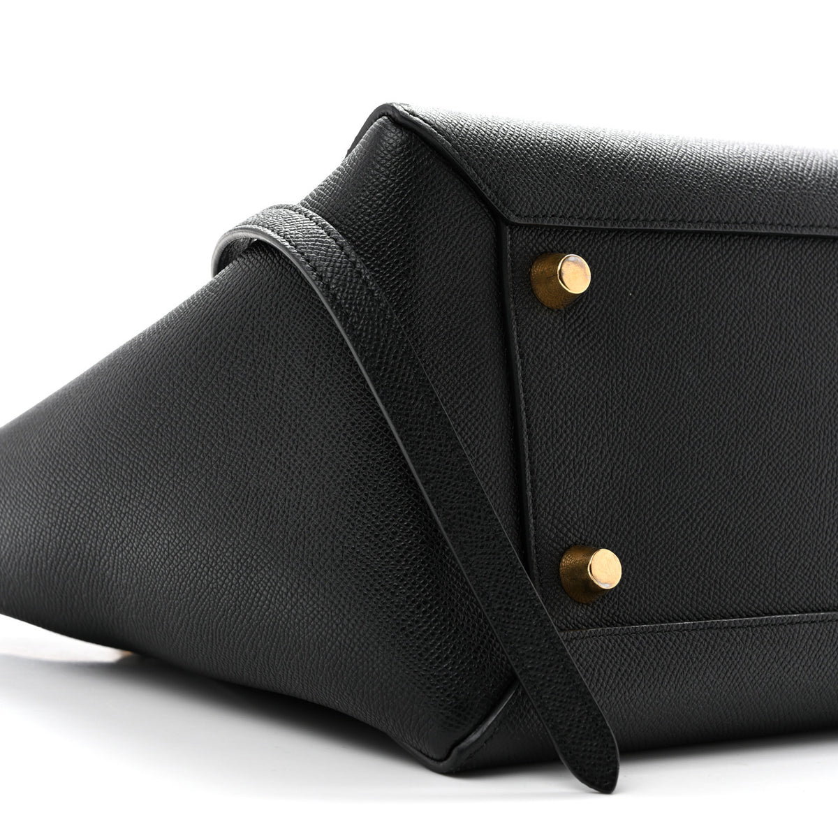 Grained Calfskin Mini Belt Bag Black