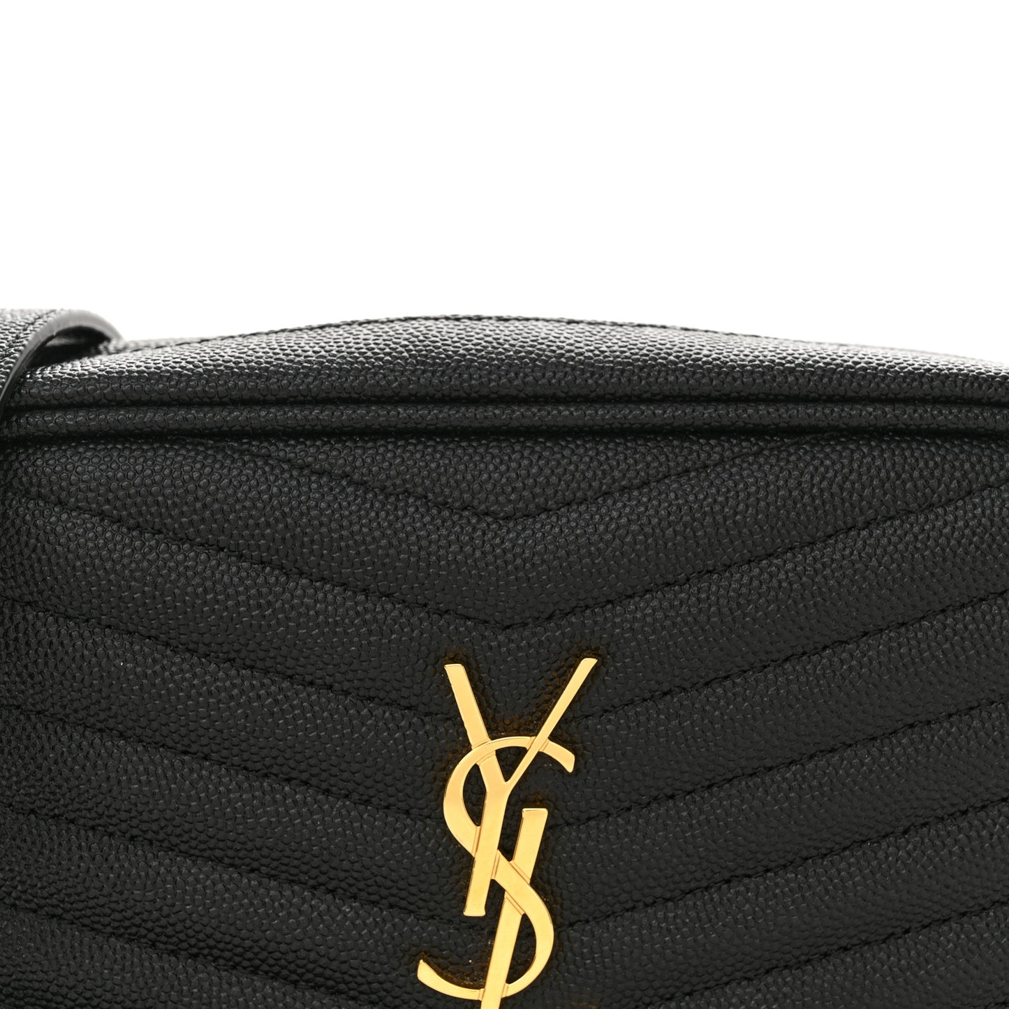 Grain De Poudre Matelasse Monogram Mini Lou Camera Bag Black