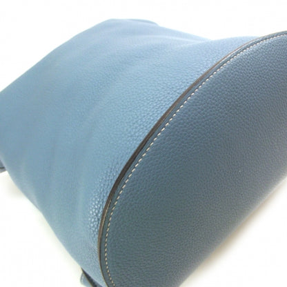 Hermes Clemence Sherpa Backpack Blue Jean 6 of 10