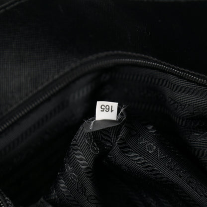 Prada Nylon Saffiano Front Pocket Tote Black 8 of 14