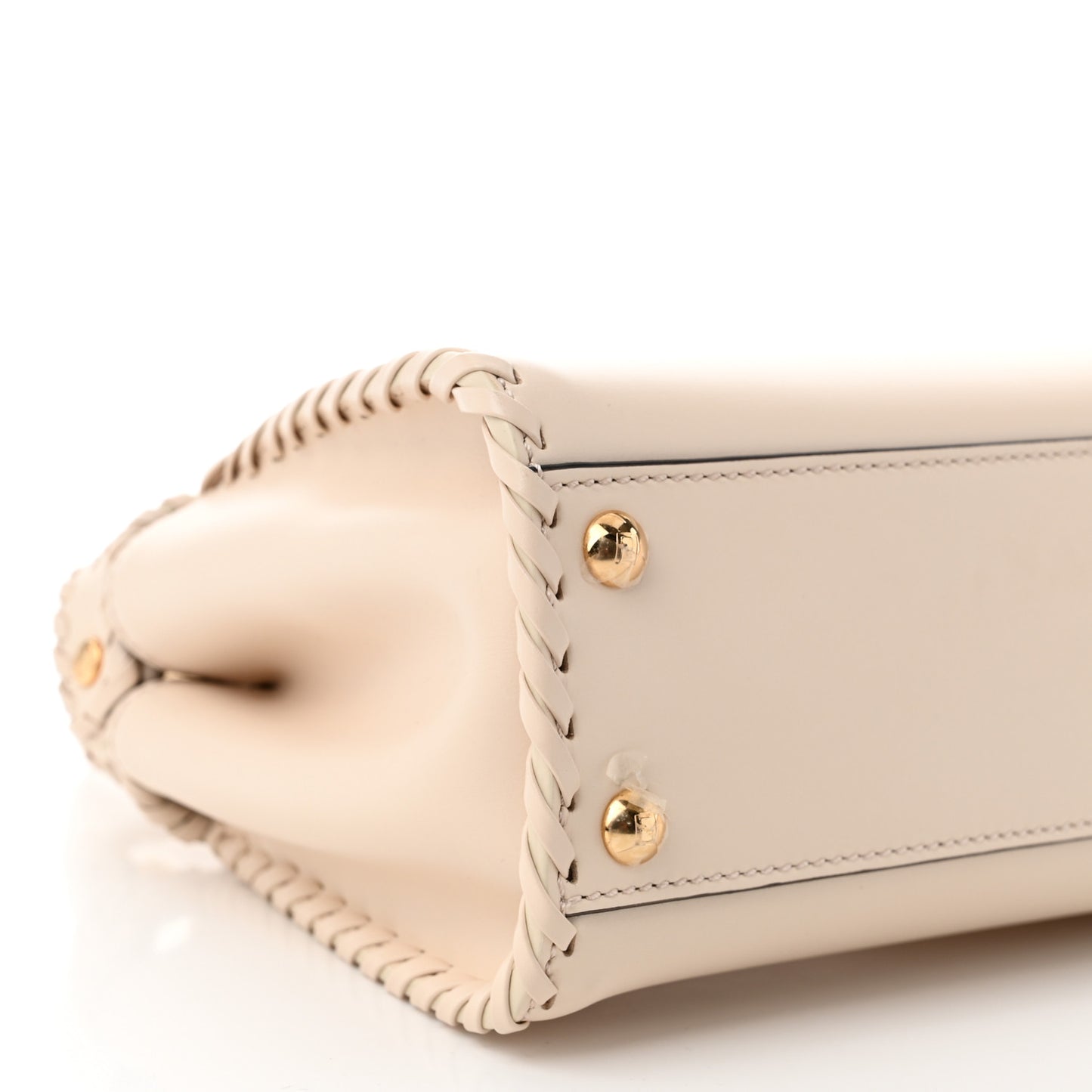 Nappa Interlace Mini Peekaboo Iconic Satchel Camelia