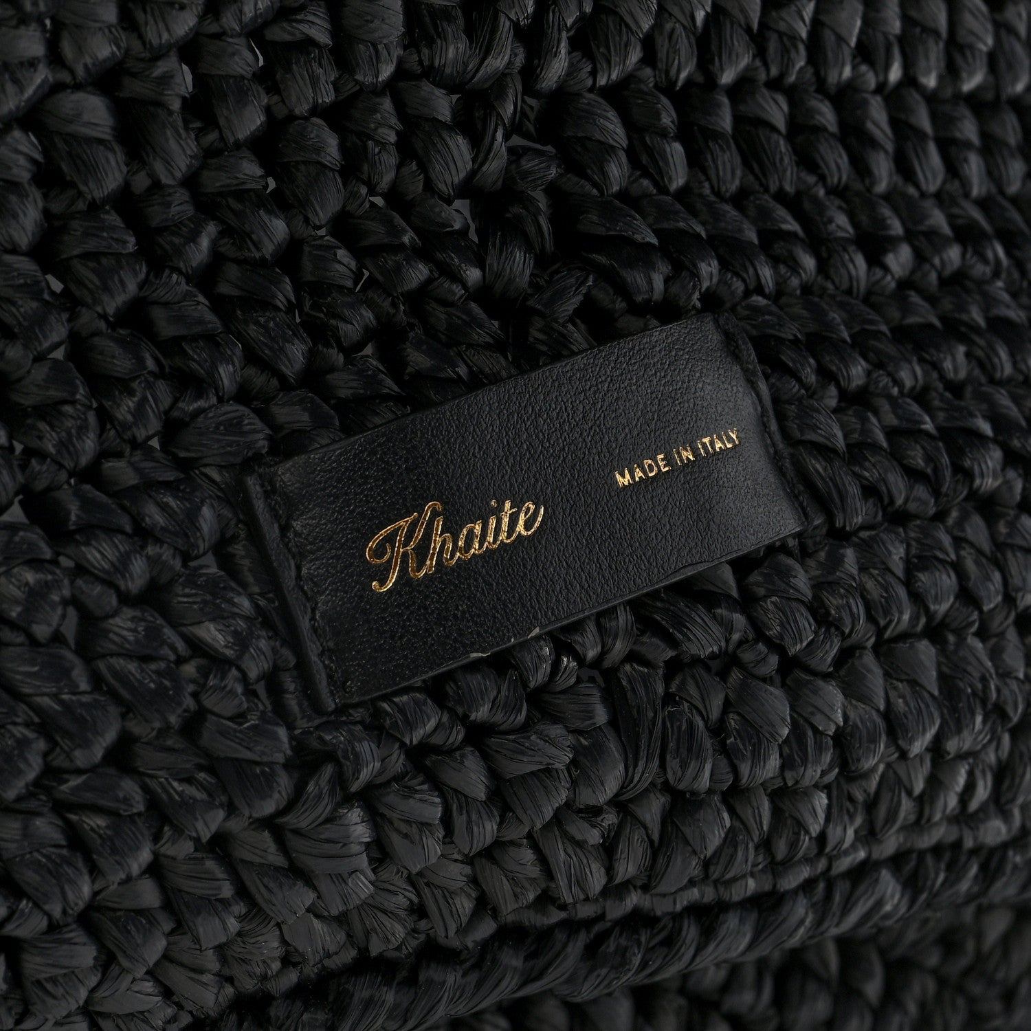 Khaite Raffia Medium Lotus Tote Black 6 of 9