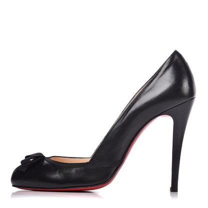 Christian Louboutin Kid Grosgrain Lavalliere 100 Pumps 38.5 Black 1 of 10