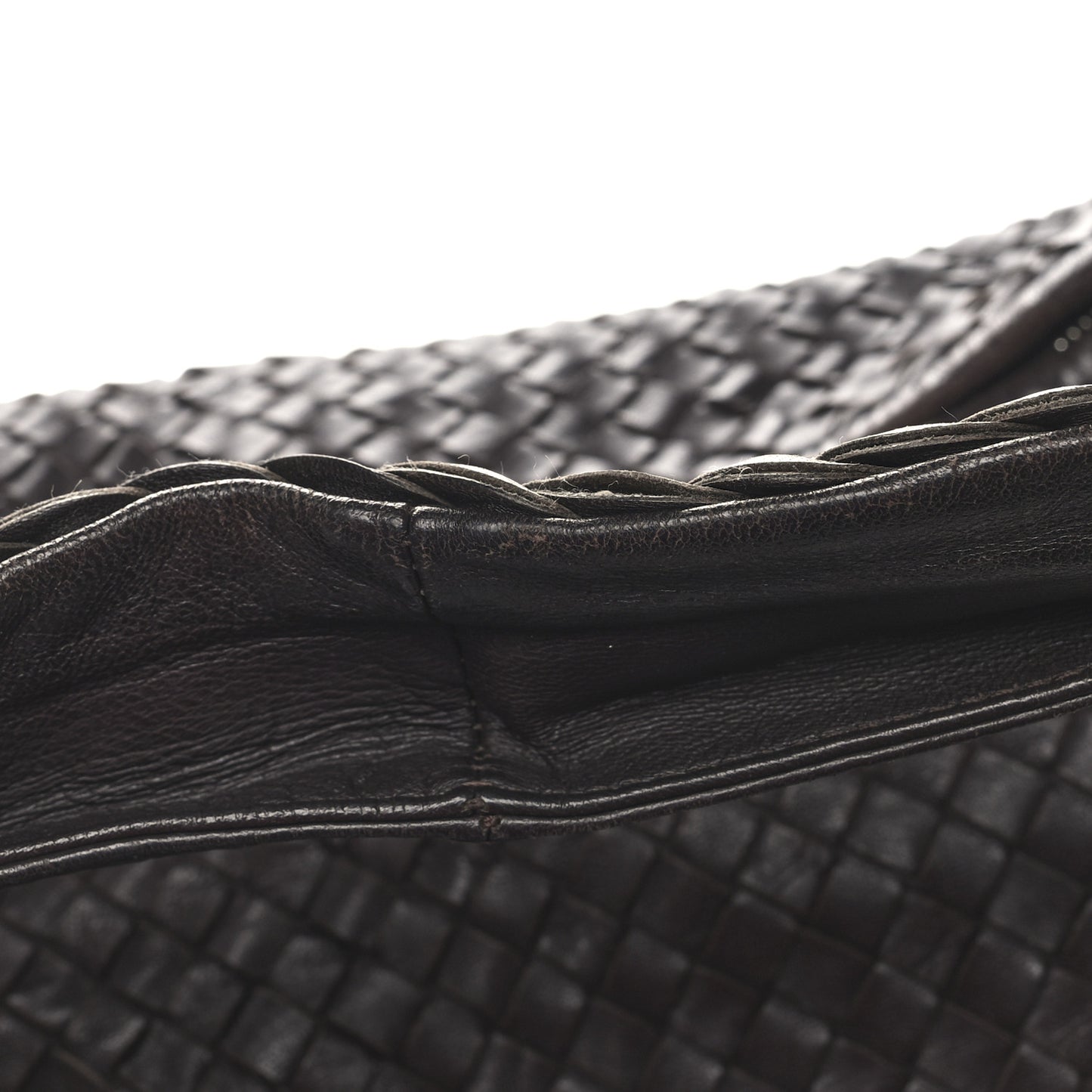 Nappa Intrecciato Maxi Veneta Hobo Ebano