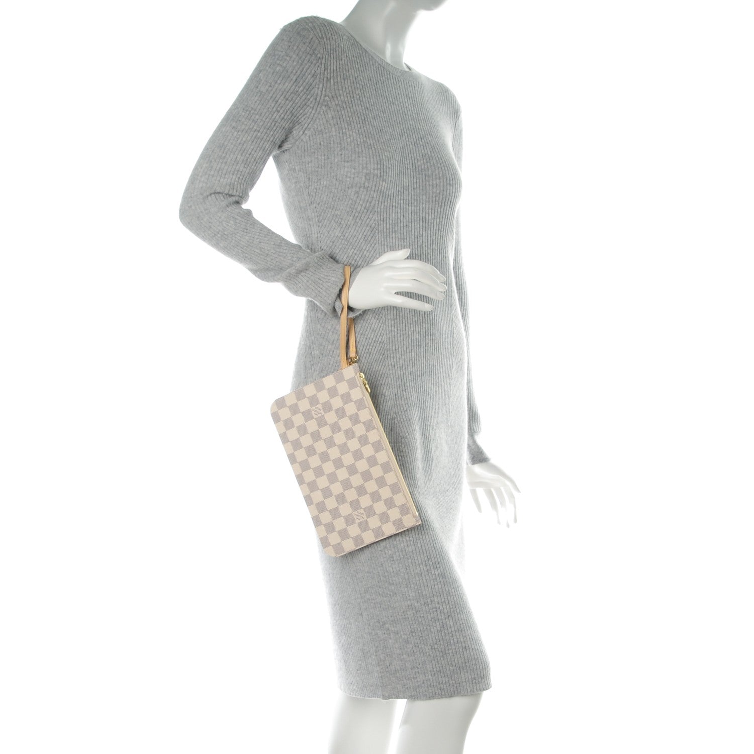 Louis Vuitton Damier Azur Neverfull MM GM Pochette 2 of 8