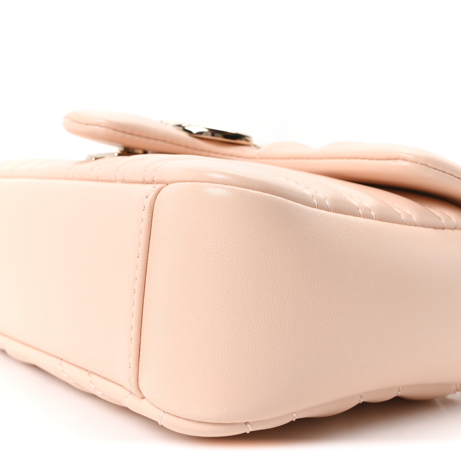 Gucci Lambskin Matelasse Small GG Marmont Shoulder Bag Millenial Pink 9 of 9
