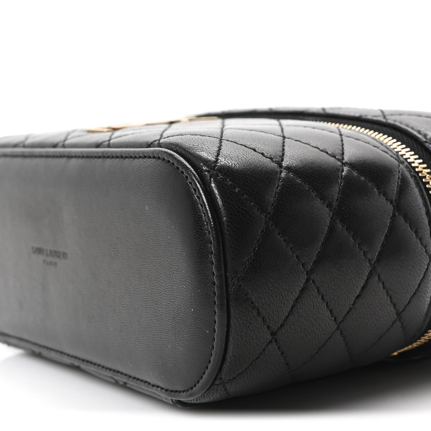 Saint Laurent Lambskin Quilted Mini Gaby Vanity Case Black 10 of 10