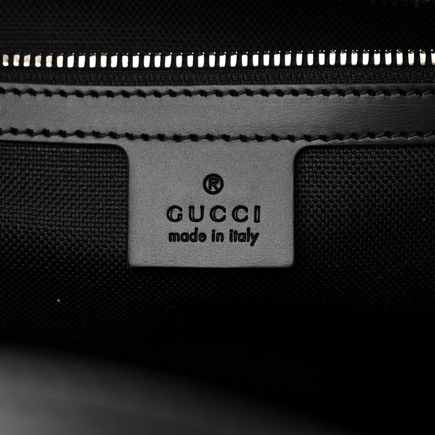 GG Supreme Monogram Selleria Calfskin Medium Tote Bag Black